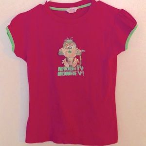 Naughty Monkey tee shirt